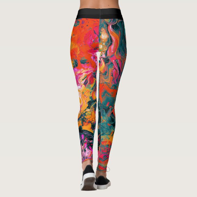 Abstract Lava Leggings (Back)