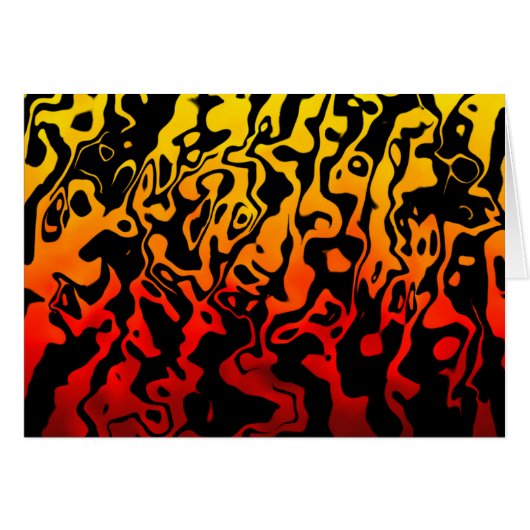 Abstract Lava Swirl Cards (Front Horizontal)