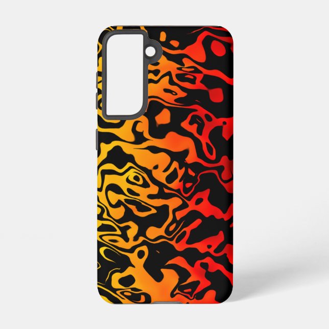 Abstract Lava Swirl Samsung Galaxy Case (Back)