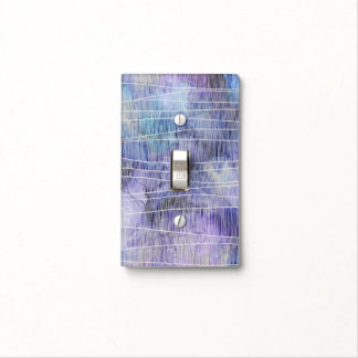 Abstract Lavender Alcohol Ink with Fine Lines Light Switch Cover