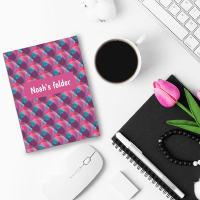 Abstract lavender pink pattern Pocket Folder (Creator Uploaded)