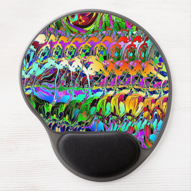 Abstract Layers of Color Gel Mouse Pad (Front)