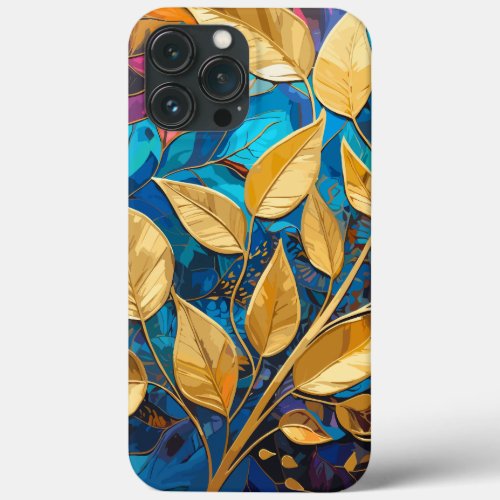 Abstract Leaf Art iPhone 13 Pro Max Case