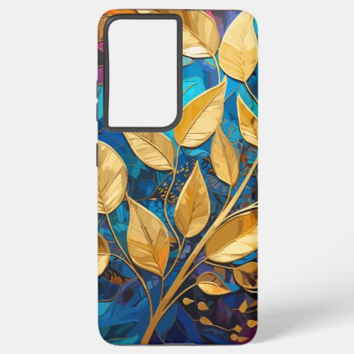 Abstract Leaf Art Samsung Galaxy S21 Ultra Case