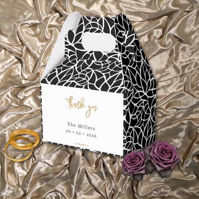 Abstract Leaf Pattern Favor Box (Abstract Leaf Pattern Favor Box)