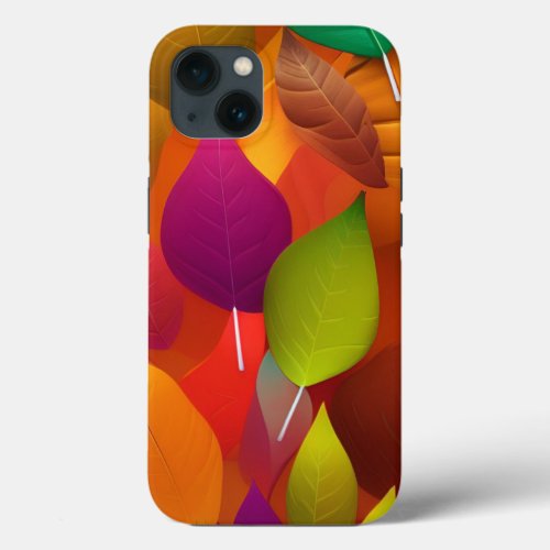 Abstract leaf phone case wallpaper multi color pre