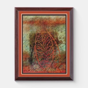 Abstract leaf Plaque