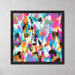 Abstract Leafy Glossy Pattern  Canvas Print
