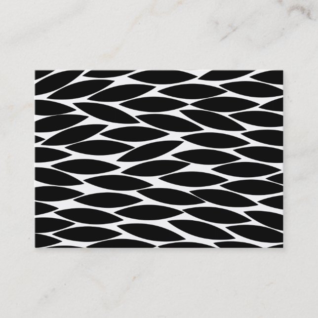 Abstract Leaves Business Card (Front)