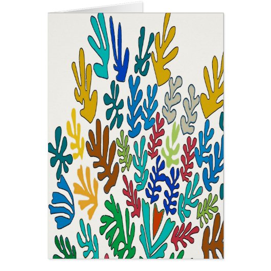 Abstract Leaves (Heart) Cards (Front)