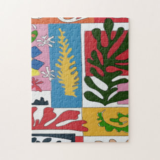 Abstract Leaves, Impressionistic Style Jigsaw Puzzle