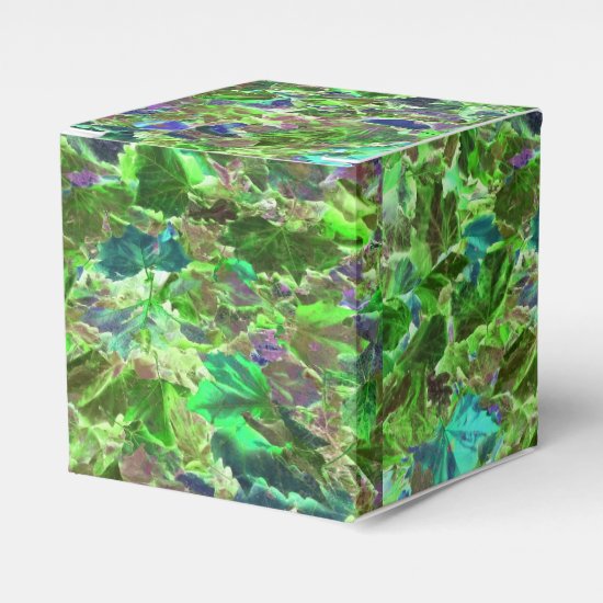 Abstract Leaves Nature Pattern Favor Box