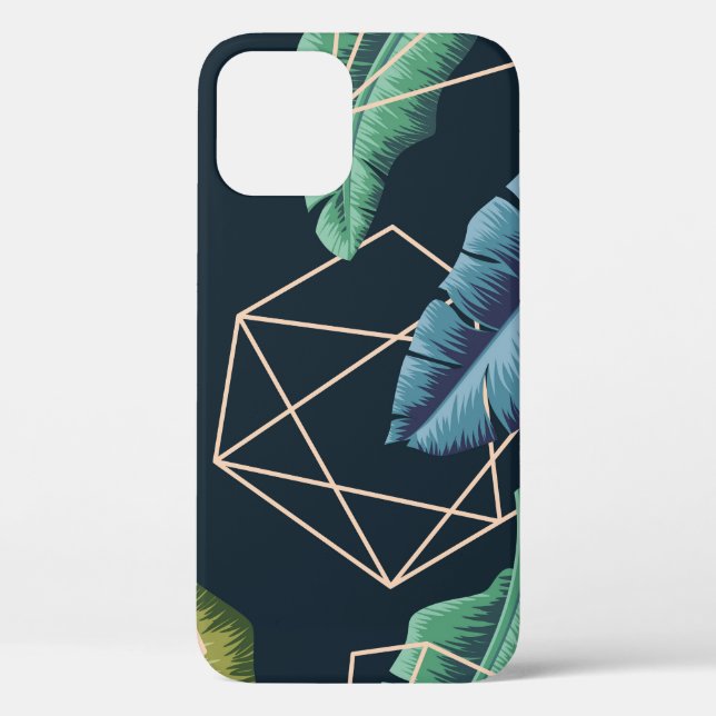 Abstract Leaves: Polygonal Line Seamless. Case-Mate iPhone Case (Back)