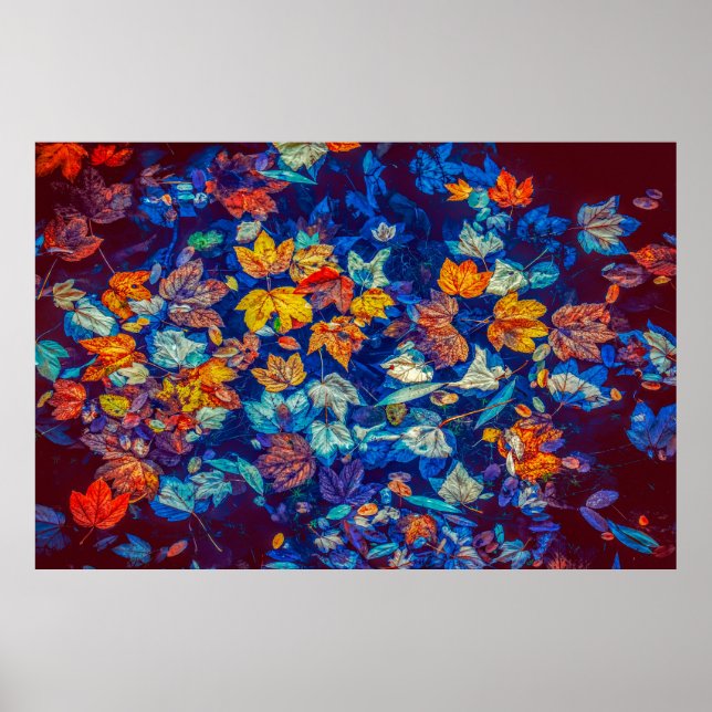 abstract leaves poster (Front)