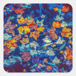 abstract leaves stickers