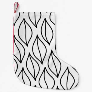 Abstract leaves. Vintage structure. Hand drawn sea Small Christmas Stocking