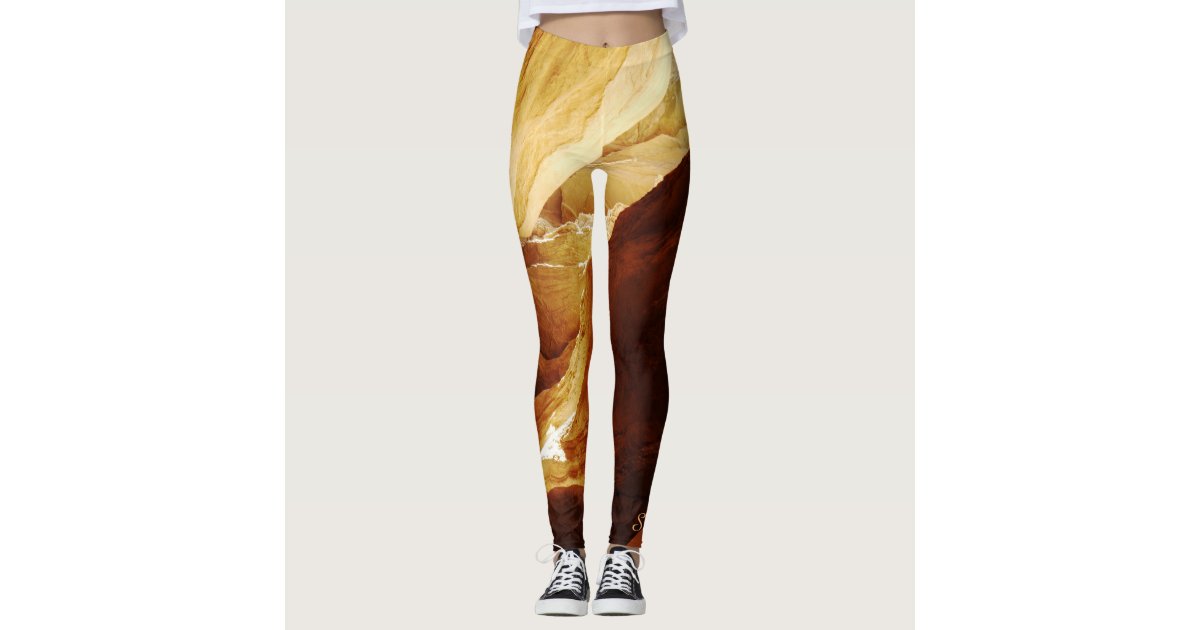 Rock Climbing Leggings with Club and Climber Name | Zazzle