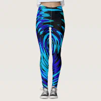 Spandex Leggings Junior - Tie Dye Swirls