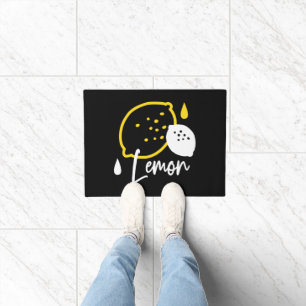 Abstract Lemon Illustration – Fresh Citrus Art Doormat