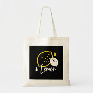 Abstract Lemon Illustration – Fresh Citrus Art Tote Bag