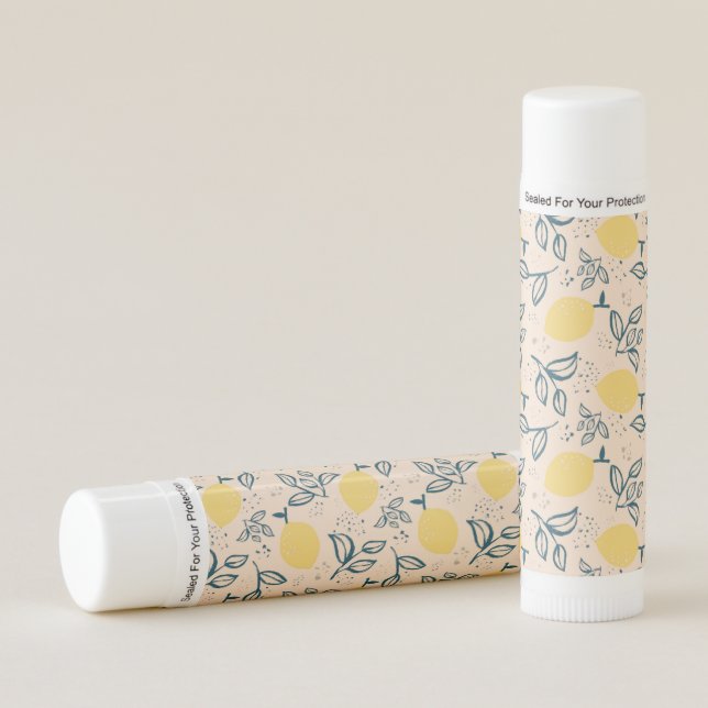 Abstract Lemons  Lip Balm (Front)