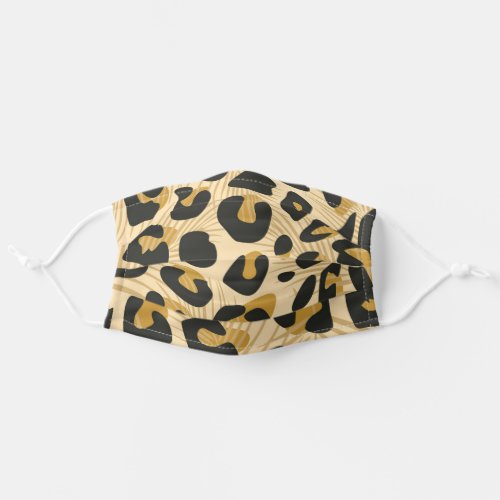 Abstract Leopard Animal Print Pattern Adult Cloth Face Mask