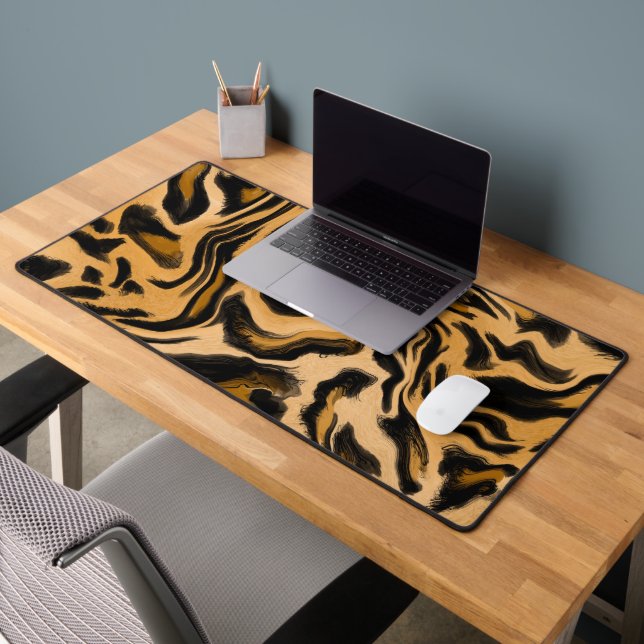 Abstract Leopard Print Desk Mat (Office 2)