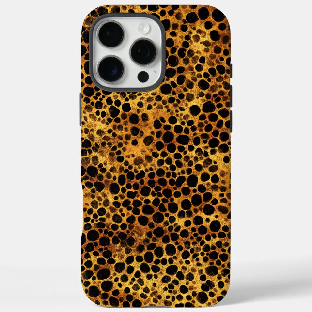 Abstract Leopard Print Pattern Case-Mate iPhone Case (Back)