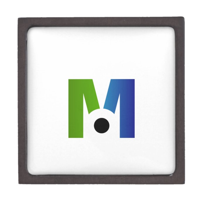 abstract letter M Premium Gift Box