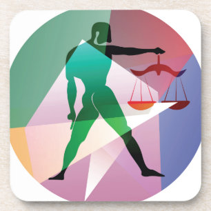 abstract libra coaster