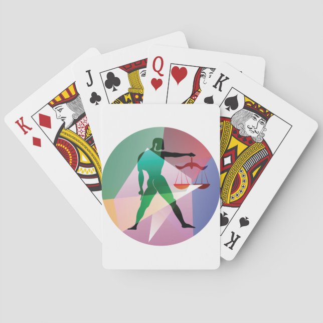 abstract libra poker cards (Back)