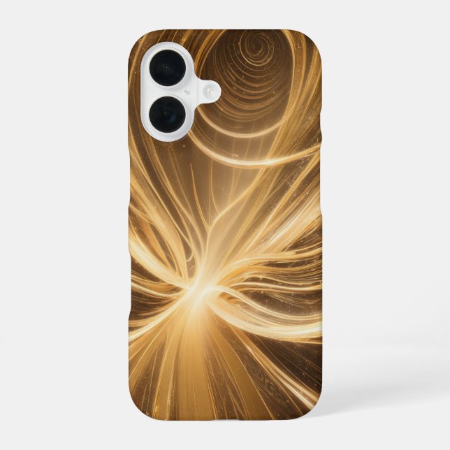 Abstract Light Energy and Cosmic Swirl iPhone Case (Back)