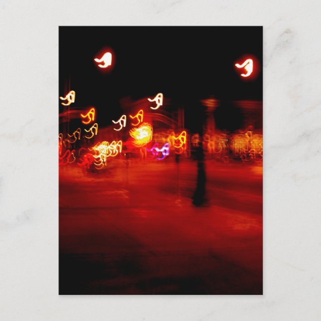 Abstract Light Painting Ploosh Postcard (Front)