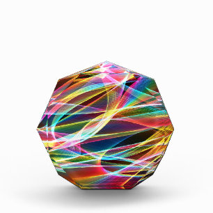 Abstract light ribbons Acrylic Award