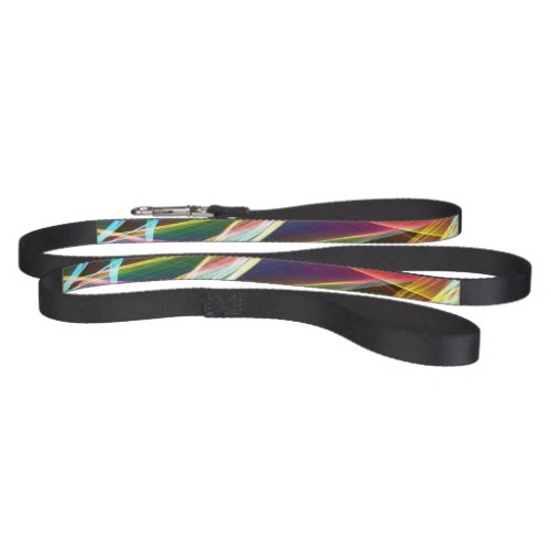 Abstract light ribbons Dog Leash