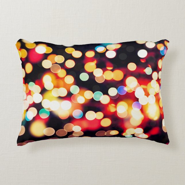 Abstract Light: Simple Texture Background Accent Pillow (Front)