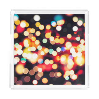 Abstract Light: Simple Texture Background Acrylic Tray