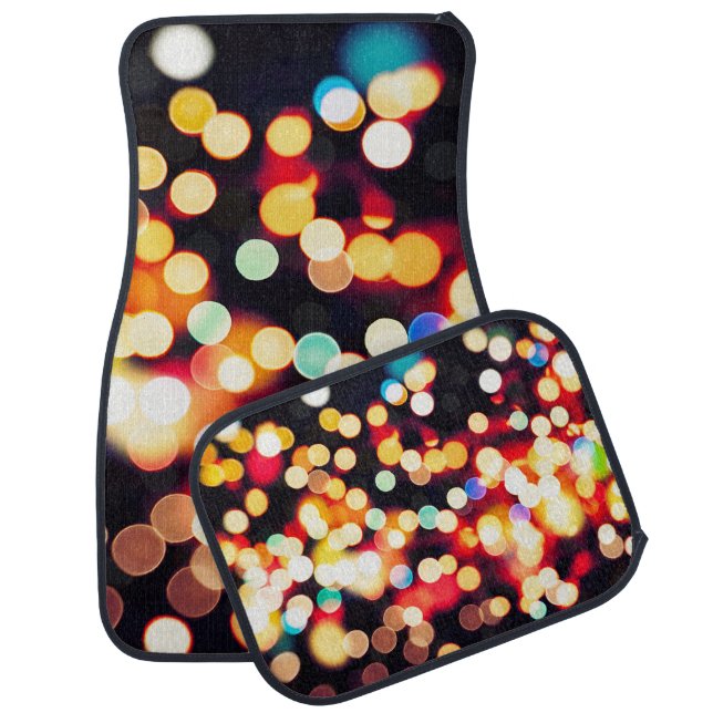 Abstract Light: Simple Texture Background Car Floor Mat (Set)