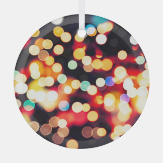 Abstract Light: Simple Texture Background Glass Ornament