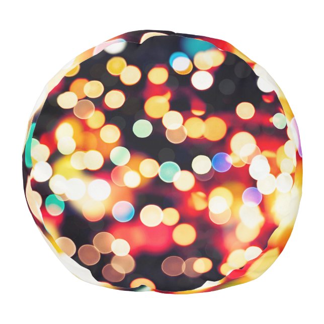 Abstract Light: Simple Texture Background Pouf (Bottom)