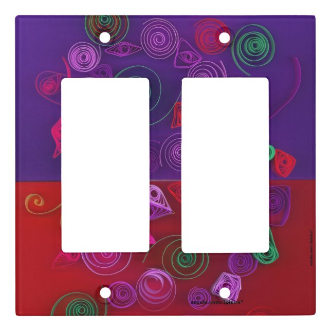 Abstract Light Switch Cover (Front)