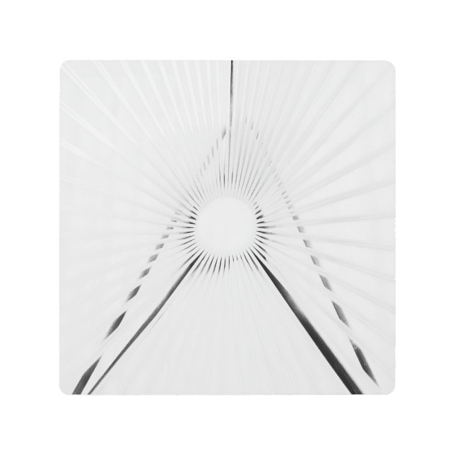 Abstract Light Tunnel Geometry Poster (Front)