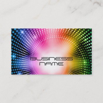 Abstract Lights Business Card by Kjpargeter at Zazzle