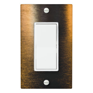 Abstract lights sea shiny bronzed reflection light switch cover
