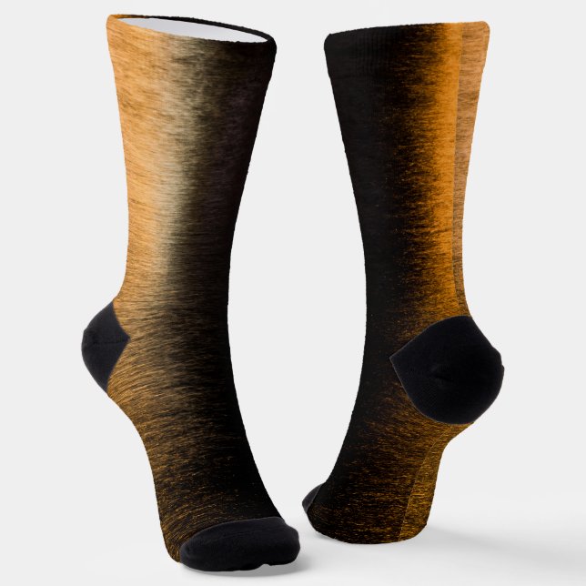 Abstract lights sea shiny bronzed reflection socks (Angled)