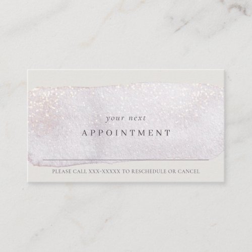 Abstract Lilac Brush Stoke Watercolor Appointment Business Card