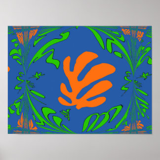 Abstract Lilly Poster
