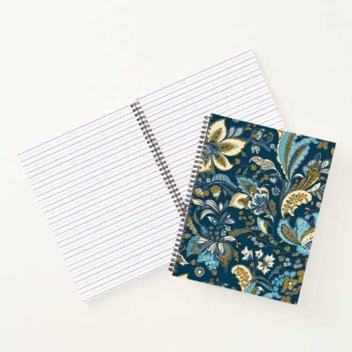 Abstract lilly seamless pattern notebook
