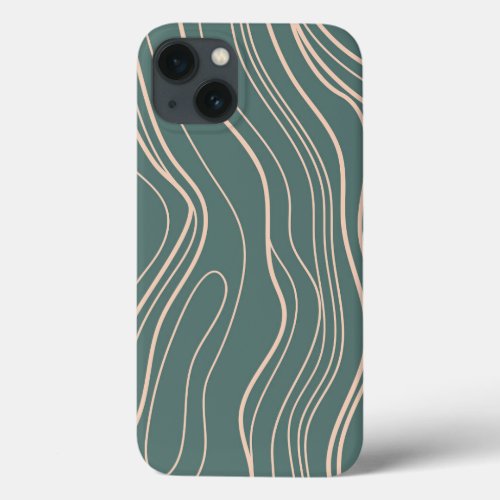 Abstract line art iPhone 13 case