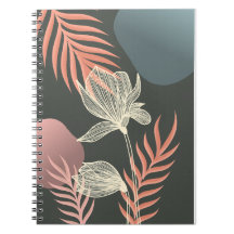 Abstract Line Art Flower Design - Elegant Mi